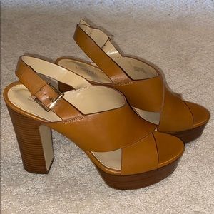 Michael Kors Leather Platform Heels